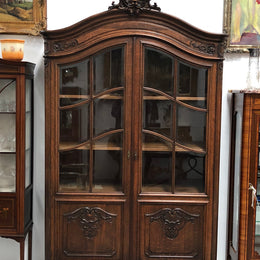 French Oak Louis XV Style Two Door Bookcase