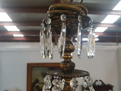 French Bronze & Crystal Six Candle Light Chandelier | Antique & Vintage | Moonee Ponds Antiques | Australia Wide Delivery