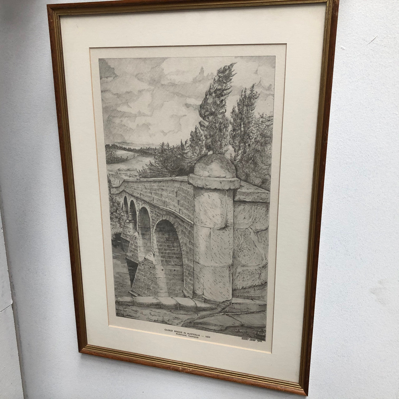 Fabulous Australian Pencil print | Antique & Vintage | Moonee Ponds Antiques | Australia Wide Delivery