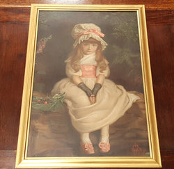Cherry Ripe Oleograph | Antique & Vintage | Moonee Ponds Antiques | Australia Wide Delivery
