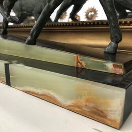 French Art Deco Deer Sculpture-1