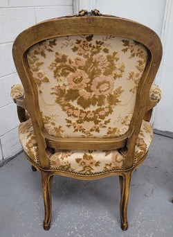 Superb Pair of 19th Century French Walnut Upholstered Arm Chairs | Antique & Vintage | Moonee Ponds Antiques | Australia Wide Delivery