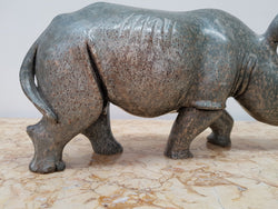 Carved Stone Rhinoceros | Antique & Vintage | Moonee Ponds Antiques | Australia Wide Delivery