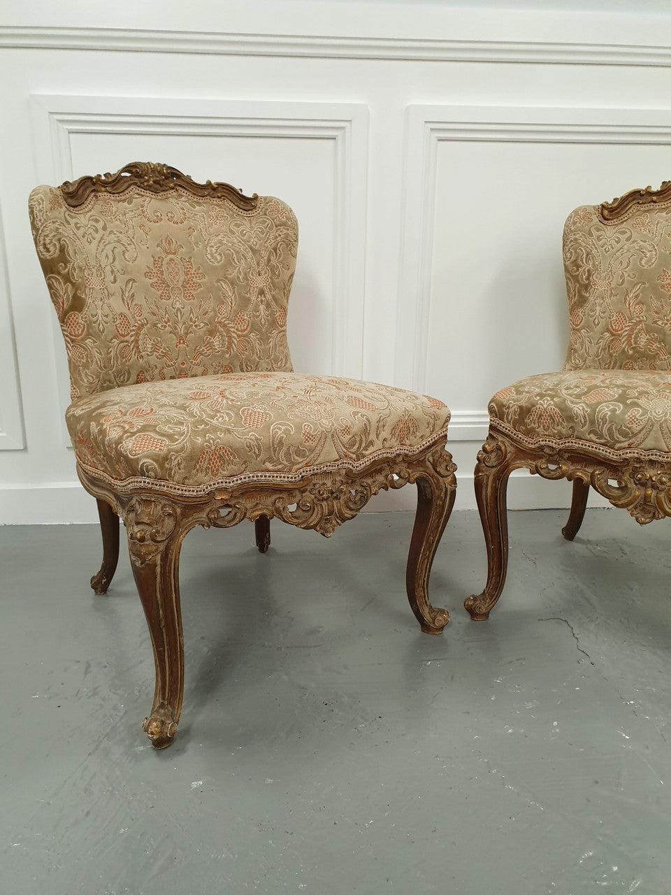 Pair of French Upholstered Chairs | Antique & Vintage | Moonee Ponds Antiques | Australia Wide Delivery