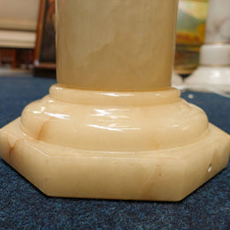 Large Vintage Italian Alabaster Pedestal