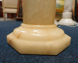 Large Vintage Italian Alabaster Pedestal | Antique & Vintage | Moonee Ponds Antiques | Australia Wide Delivery