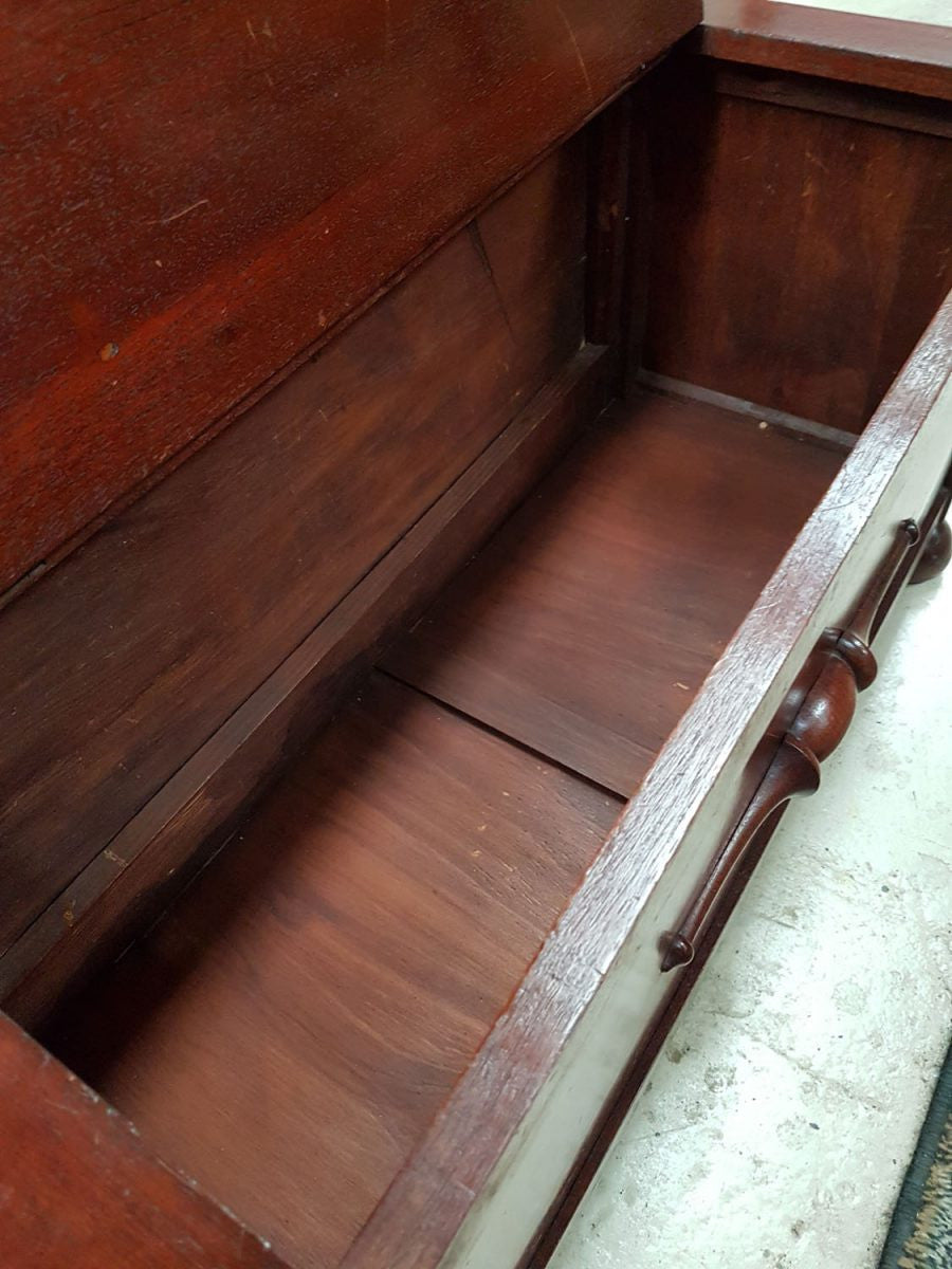 Australian Cedar Hall seat | Antique & Vintage | Moonee Ponds Antiques | Australia Wide Delivery