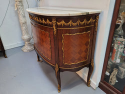 French Style Marble Top Two Door Buffet With Beautiful Decorative Mounts | Antique & Vintage | Moonee Ponds Antiques | Australia Wide Delivery