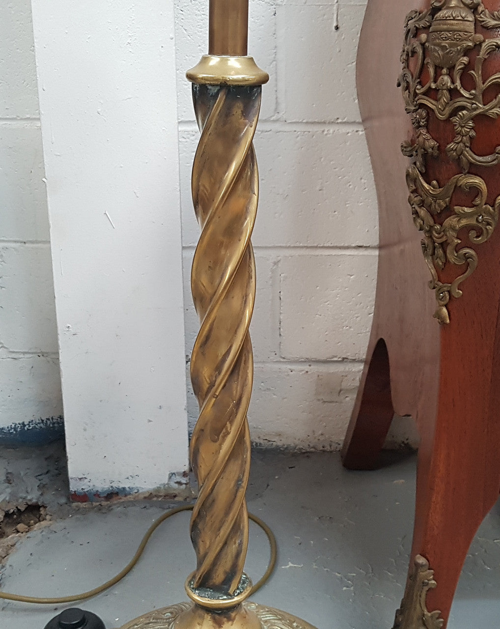 Victorian Brass Standard lamp