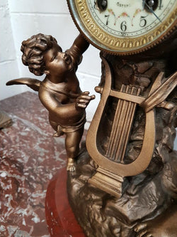 French Antique Figural Clock | Antique & Vintage | Moonee Ponds Antiques | Australia Wide Delivery