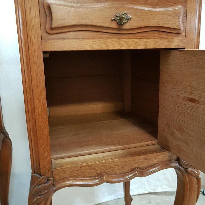 Pair of French Oak Bedsides | Antique & Vintage | Moonee Ponds Antiques | Australia Wide Delivery