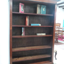 An Antique Mahogany Open Shelf Bookcase