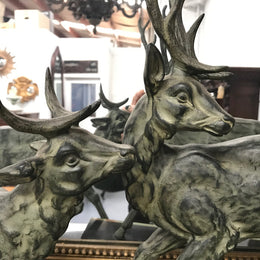 French Art Deco Deer Sculpture-1