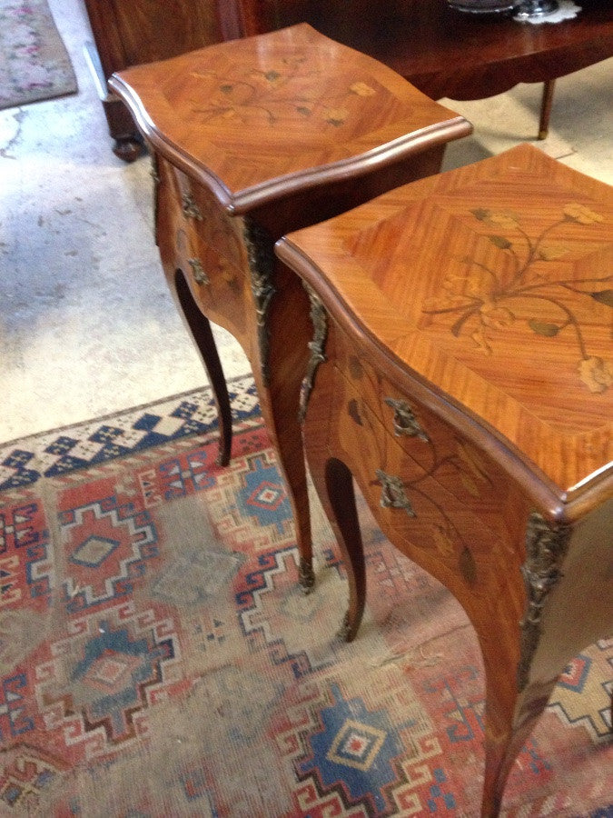 Pair French Commode Style Bedside Cabinets | Antique & Vintage | Moonee Ponds Antiques | Australia Wide Delivery