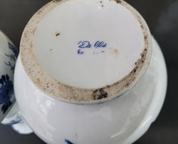 Pair of Victorian Delft Blue Hand Painted Vases | Antique & Vintage | Moonee Ponds Antiques | Australia Wide Delivery