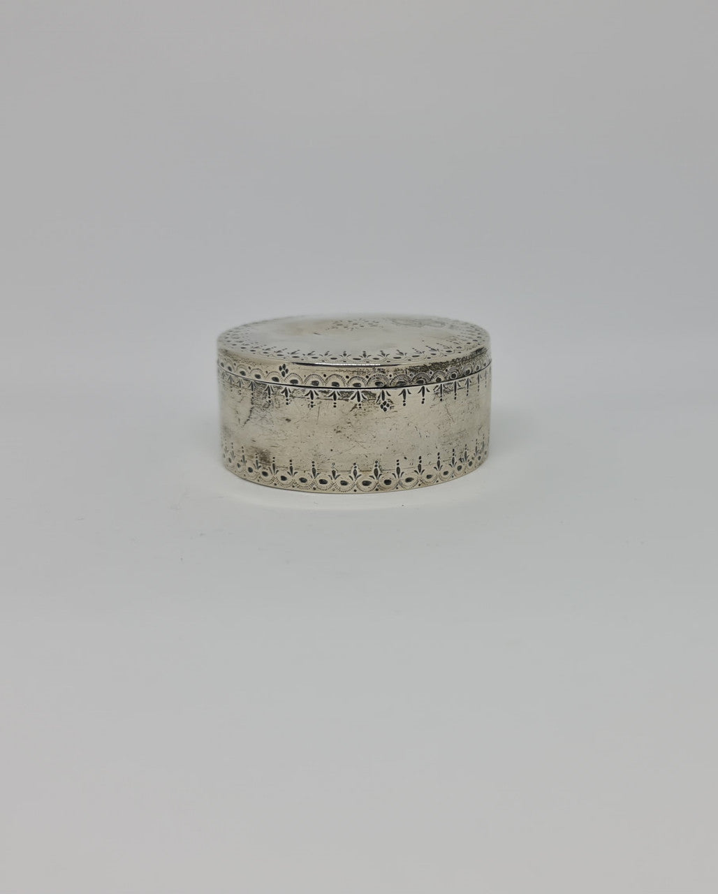 Antique French Silver Trinket Box - Snuff Box