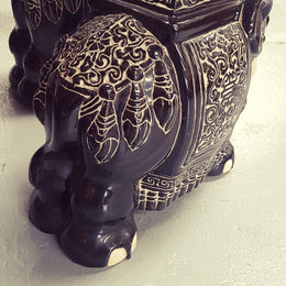 Vintage Chinese Elephant Planter Stand