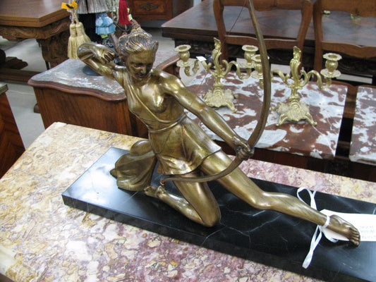 Salvatore Melani Deco Bronze Archer