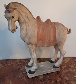 Detailed Terracotta Copy of Tang Dynasty Horse | Antique & Vintage | Moonee Ponds Antiques | Australia Wide Delivery