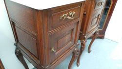 Pair of French Oak Bedside Cabinets-5 | Antique & Vintage | Moonee Ponds Antiques | Australia Wide Delivery