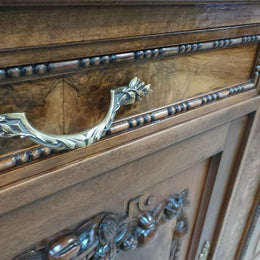 French Burr Walnut Buffet