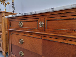 Louis XVI Style Mahogany Marble Top Cupboard | Antique & Vintage | Moonee Ponds Antiques | Australia Wide Delivery
