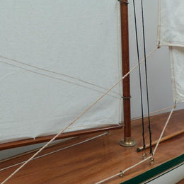 Vintage Wooden Model Yacht