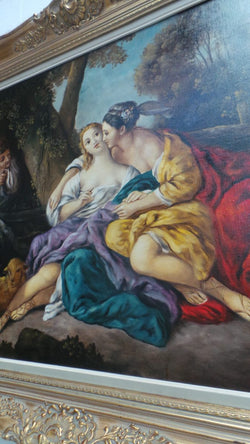 French Oil On Canvas Painting-3 | Antique & Vintage | Moonee Ponds Antiques | Australia Wide Delivery