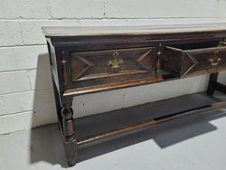 Early 19th Century Oak Three Drawer Dresser Base | Antique & Vintage | Moonee Ponds Antiques | Australia Wide Delivery