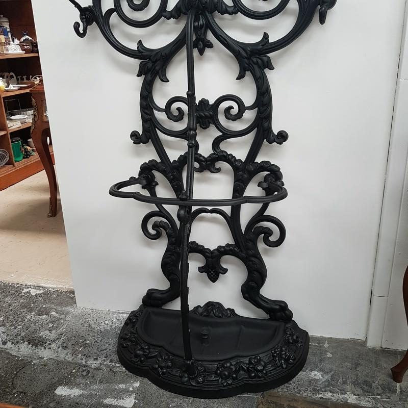 Black Antique Cast Iron Coat Stand