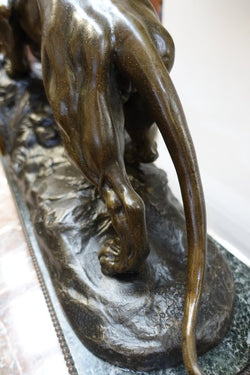 French Cold Painted Spelter And Bronze Set | Antique & Vintage | Moonee Ponds Antiques | Australia Wide Delivery
