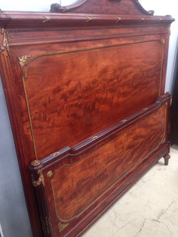 Stunning Flame Mahogany Queen Bed | Antique & Vintage | Moonee Ponds Antiques | Australia Wide Delivery