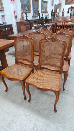 Set of Six French Cherry wood Dining Chairs | Antique & Vintage | Moonee Ponds Antiques | Australia Wide Delivery