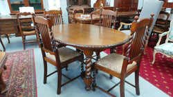 Beautiful Antique Jacobean Oak Dining Table And Chairs | Antique & Vintage | Moonee Ponds Antiques | Australia Wide Delivery