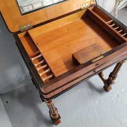 French 19th Century Mahogany & Ebonised Sewing/Work Table
