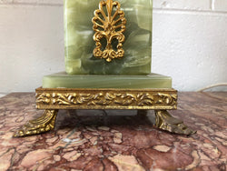 Pair Of French Onyx Lamps With Shades | Antique & Vintage | Moonee Ponds Antiques | Australia Wide Delivery