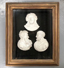 Very Interesting Framed Plaster Cameos | Antique & Vintage | Moonee Ponds Antiques | Australia Wide Delivery