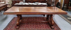 Fabulous 2.5m Spanish Style Oak Large Table | Antique & Vintage | Moonee Ponds Antiques | Australia Wide Delivery