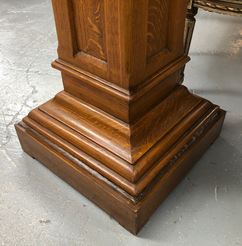 Lovely Antique Faux Oak Pedestal