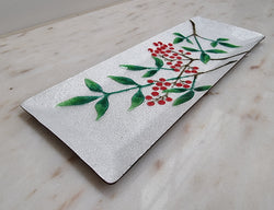 Stunning Vintage Japanese Enamel Tray with Floral Pattern | Antique & Vintage | Moonee Ponds Antiques | Australia Wide Delivery