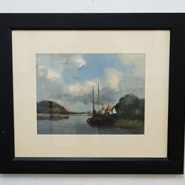 A beautiful framed 19th century signed dutch watercolour painting and in good original condition.