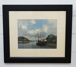 Framed Dutch Watercolour Painting | Antique & Vintage | Moonee Ponds Antiques | Australia Wide Delivery