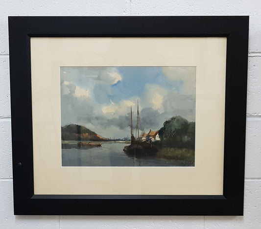A beautiful framed 19th century signed dutch watercolour painting and in good original condition.