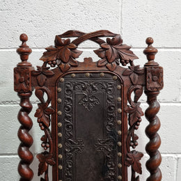 Stunning Set of Six Jacobean Revival Chairs