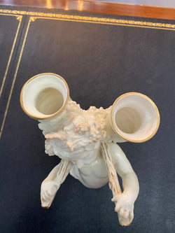 Victorian Porcelain Cherub Statue Posy Vase | Antique & Vintage | Moonee Ponds Antiques | Australia Wide Delivery