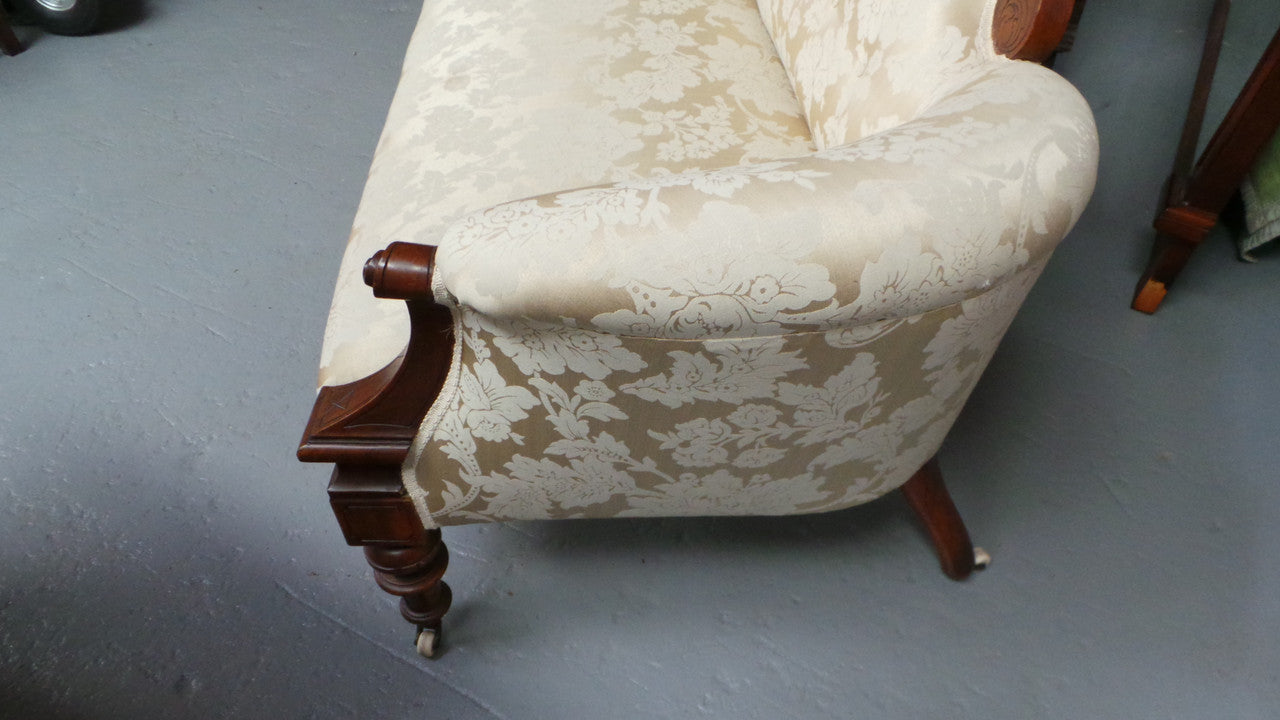 Antique Edwardian Walnut Double Ended Chaise Lounge | Antique & Vintage | Moonee Ponds Antiques | Australia Wide Delivery
