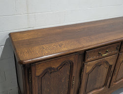 Late 19th Century French Carved Oak Four Drawer Sideboard | Antique & Vintage | Moonee Ponds Antiques | Australia Wide Delivery