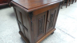 Petite French Oak Carved Two Door Cabinet | Antique & Vintage | Moonee Ponds Antiques | Australia Wide Delivery