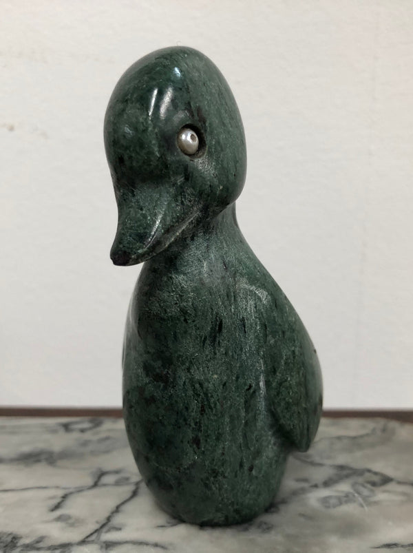 Delightful Carved Chinese Soapstone figure of a Duck