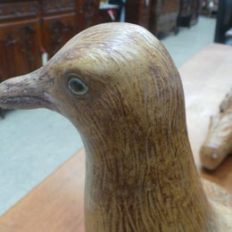 American (California) Majolica Glazed Seagull Statue